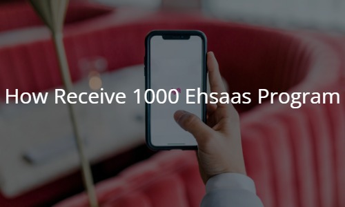 How Receive 1000 Ehsaas Program