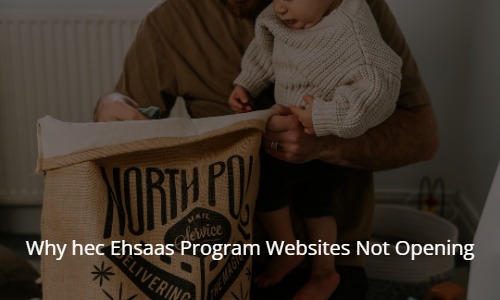 Why hec Ehsaas Program Websites Not Opening