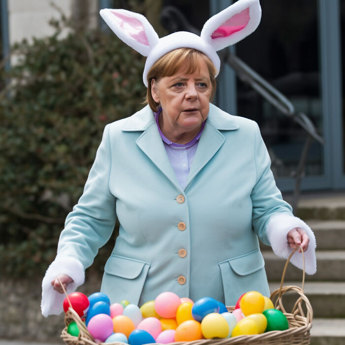 24 Images Of Unlikely Celebrities Dressed Up For Easter Made With The Help Of Artificial Intelligence 15