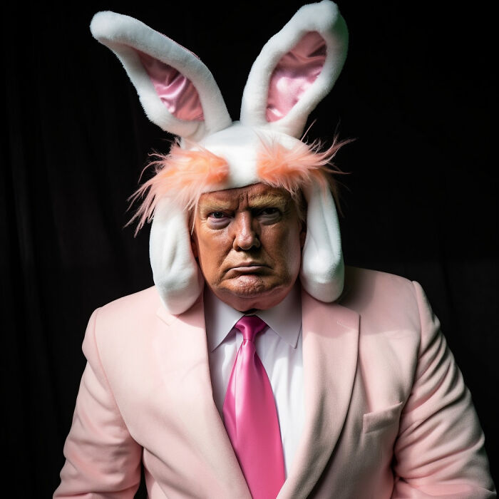 24 Images Of Unlikely Celebrities Dressed Up For Easter Made With The Help Of Artificial Intelligence 3