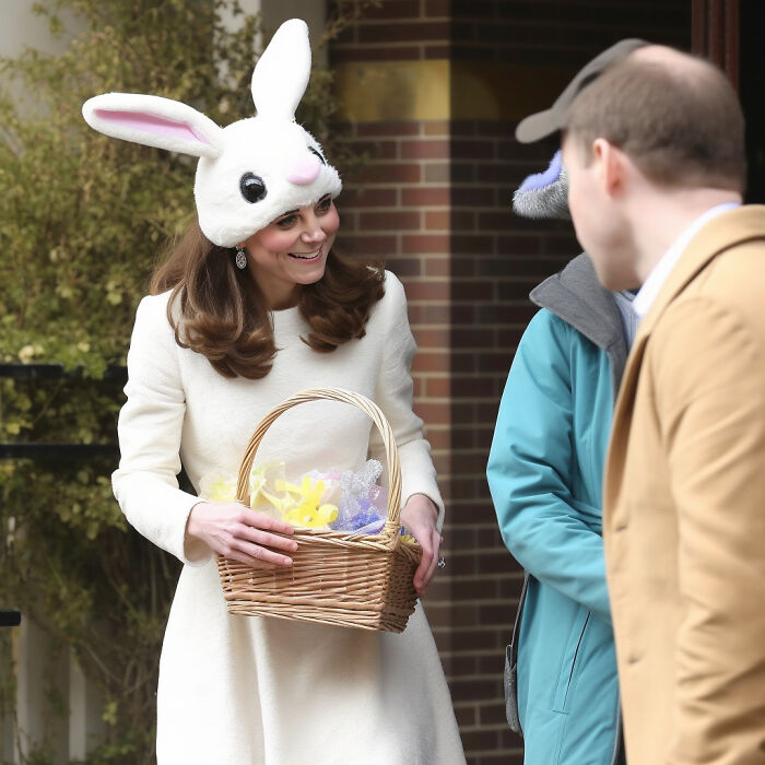 24 Images Of Unlikely Celebrities Dressed Up For Easter Made With The Help Of Artificial Intelligence 6