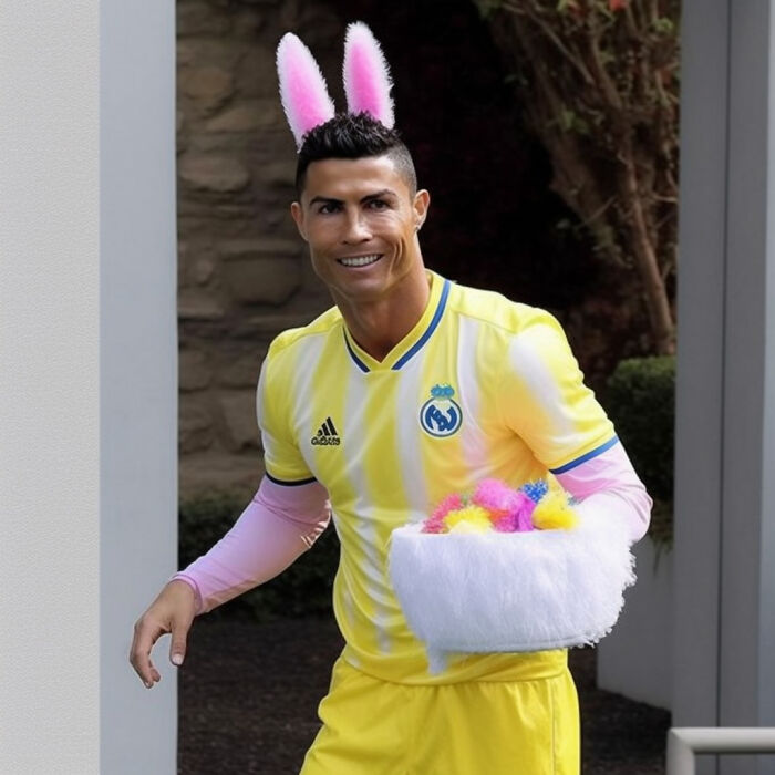 24 Images Of Unlikely Celebrities Dressed Up For Easter Made With The Help Of Artificial Intelligence 9