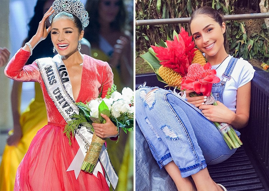 20 Beauty Queens On The Catwalk Vs Real Life 7