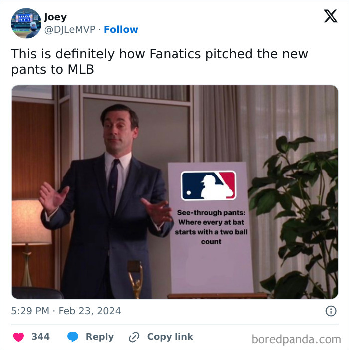25 Examples Of Meme Makers Having a Field Day With MLB’s New See-Through Pants 4