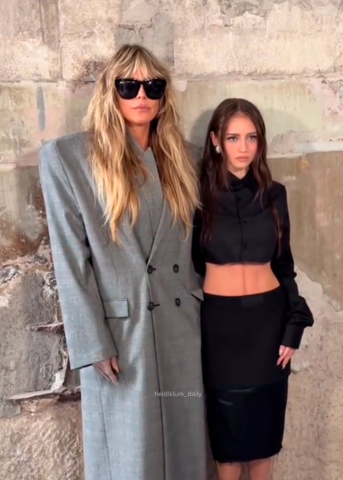 Heidi Klum’s Fully Sheer Dress With Thong Reveals More Than It Covers At Vetements Paris Show 11