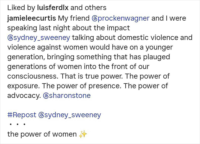 Jamie Lee Curtis’ Reaction To Sydney Sweeney’s Braless Look Has The Internet Losing Its Mind 11