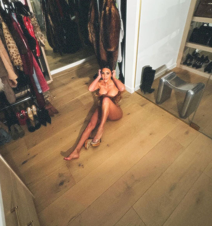 “She Needs To Shave Her Underarm Hair”: Kim Kardashian Slammed For Panty-Less Photo In Closet 8