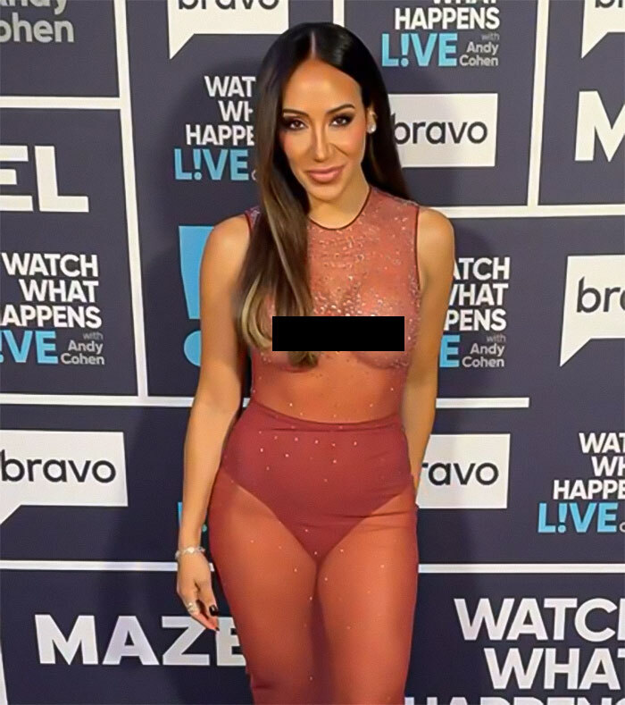 Melissa Gorga, 45, Bares It All In “Tacky” See-Through Look: “High Body Count Dress” 4
