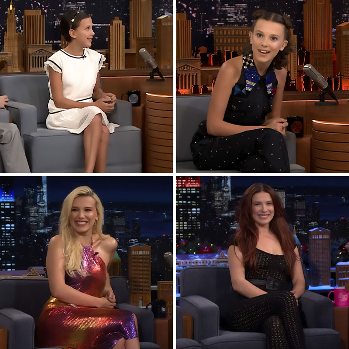 “Girl Skipped 20s”: Millie Bobby Brown Fans Comparing Past Fallon Appearances After Latest Sheer Outfit Blasted For “Adult” Look 5