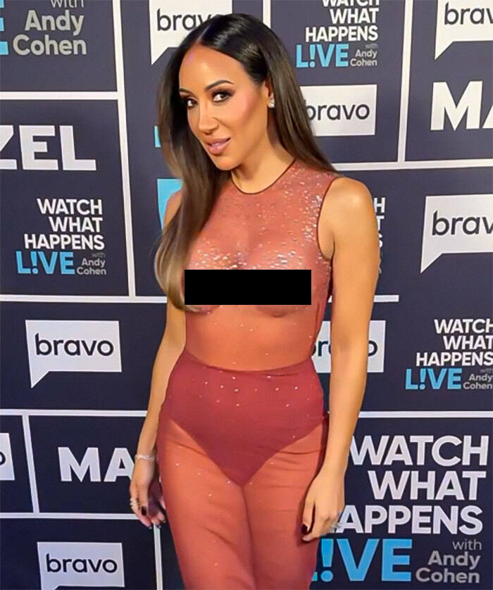 Melissa Gorga, 45, Bares It All In “Tacky” See-Through Look: “High Body Count Dress” 6