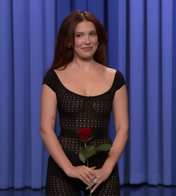 “Girl Skipped 20s”: Millie Bobby Brown Fans Comparing Past Fallon Appearances After Latest Sheer Outfit Blasted For “Adult” Look 9
