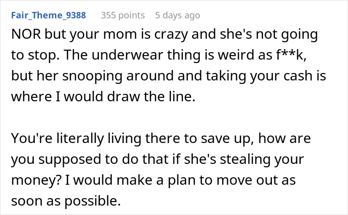Mom “Confiscates” 22YO’s Cash, Takes Underwear As They Are ‘Immoral’, Loses It When She Installs Lock 13