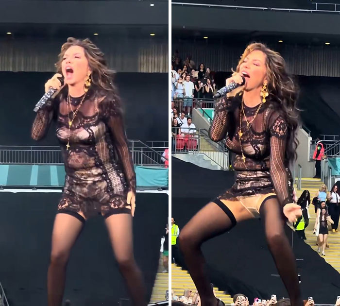 Shania Twain Compared To Madonna Over Sheer Look And “Cringe” Dance Moves: “Does She Have No Dignity?” 2