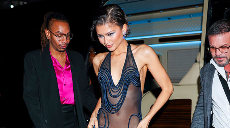 Zendaya Keeps The Sheer Dress Trend Alive With Steamy Look Amid Movie Promo