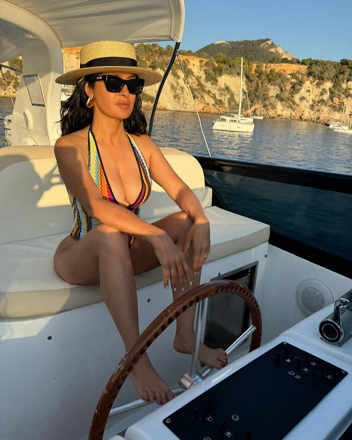 “You Look So Young”: Salma Hayek Turns Up The Heat At 58 With “Birthday Bikini Dump” 7