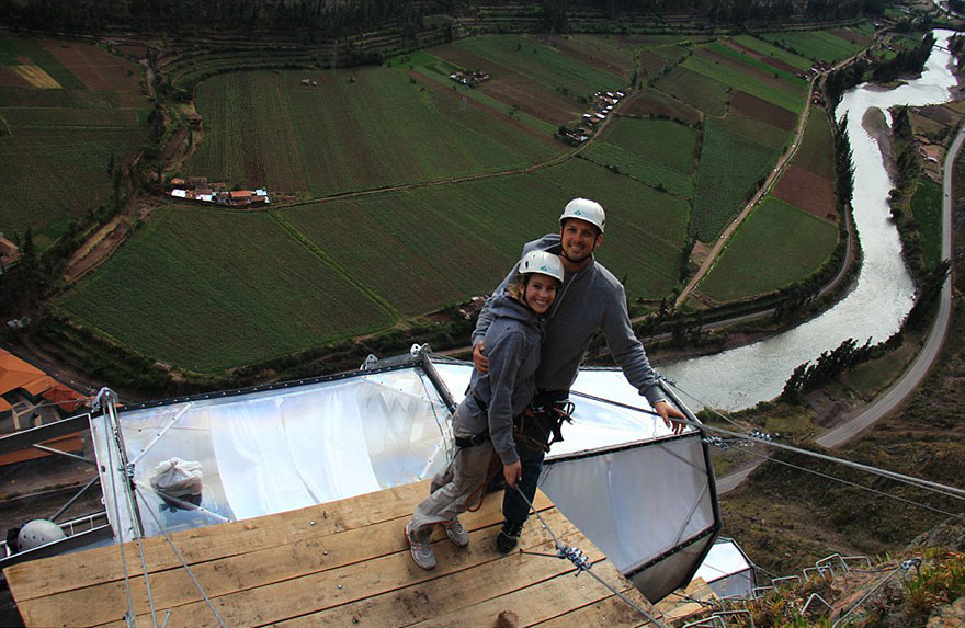 Terrifying See-Through Sleeping Capsules Hang 400 Feet Above Peru’s Sacred Valley 11
