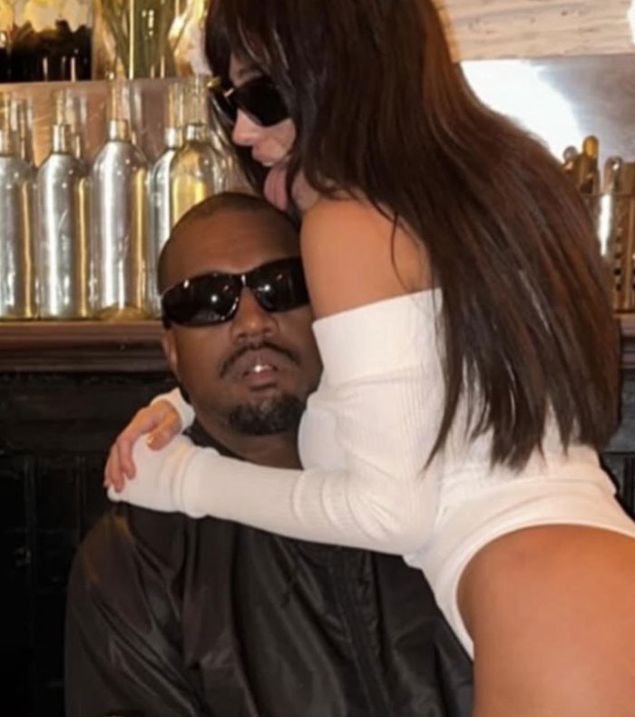 Kanye West Snaps Pics Of Newly Blonde Bianca Censori In Sheer Nightie After His Visa Gets Revoked 7