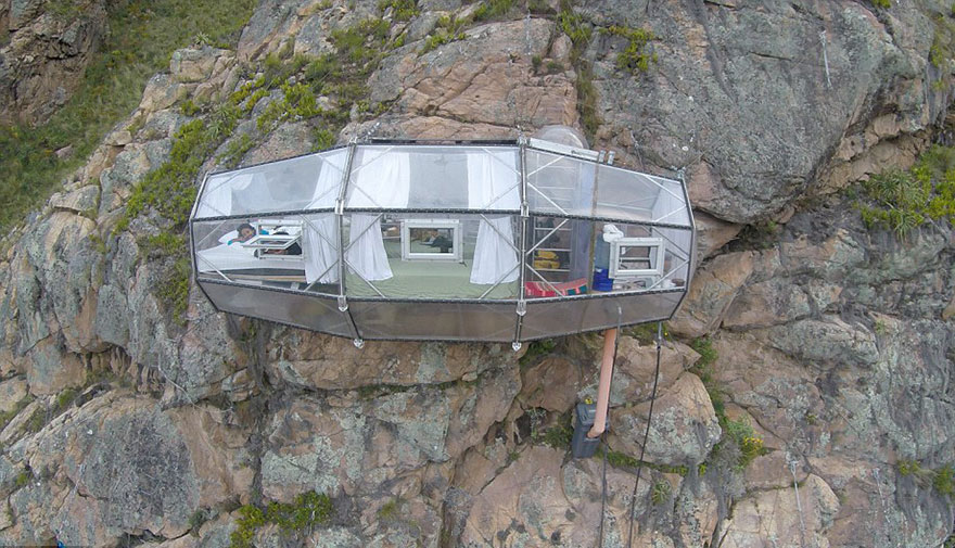 Terrifying See-Through Sleeping Capsules Hang 400 Feet Above Peru’s Sacred Valley 10