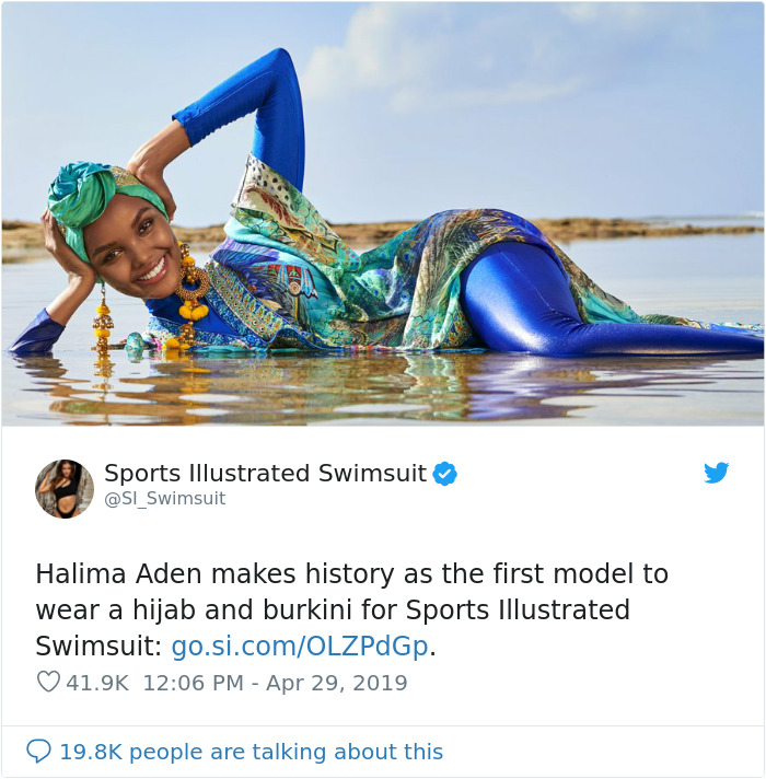 Sports Illustrated Makes History By Featuring A Model Wearing A Burkini And Hijab 1