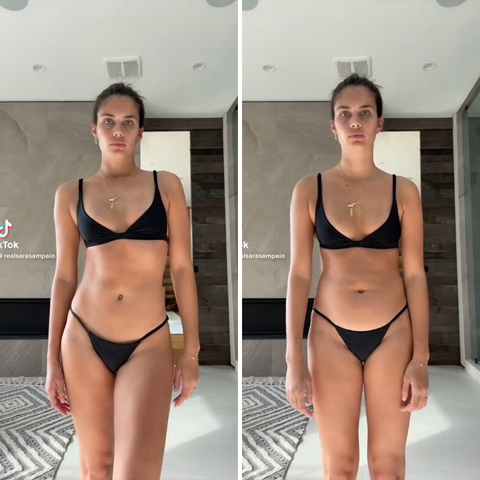 Former Victoria’s Secret Angel Sara Sampaio Goes Viral After Proving That Perfect Instagram Bodies Are All About Angles And Lighting 5