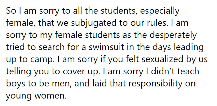 Pastor Issues An Apology For Making Girls Wear One-Piece Swimsuits, And His Honest Letter Goes Viral 9