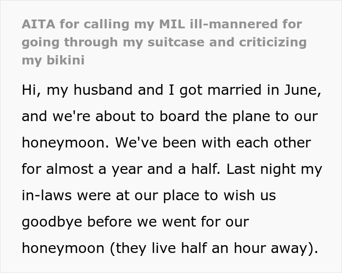 Muslim Monster-In-Law Spots Bikini In DIL’s Honeymoon Luggage, Complains, DIL Lets Her Have It 2
