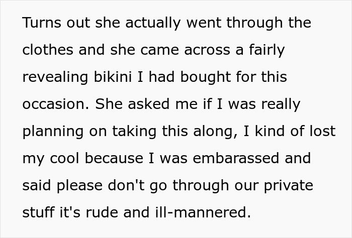 Muslim Monster-In-Law Spots Bikini In DIL’s Honeymoon Luggage, Complains, DIL Lets Her Have It 4