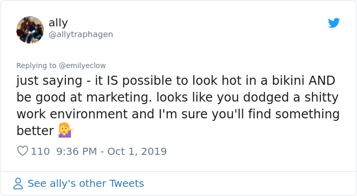 Girl Applies For Internship, But The Company Shares A Photo They Found Of Her In A Bikini, Saying She Won’t Get It 15