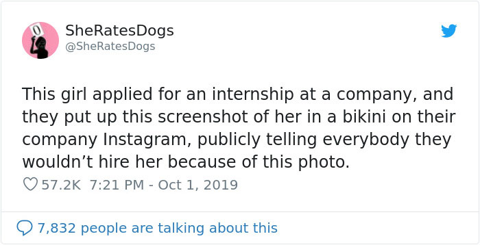 Girl Applies For Internship, But The Company Shares A Photo They Found Of Her In A Bikini, Saying She Won’t Get It 3