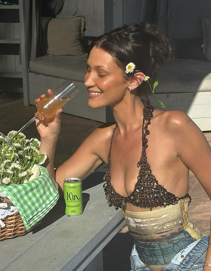 Bella Hadid’s Tiny Red String Bikini In Snow Is Raising The Temperature 5