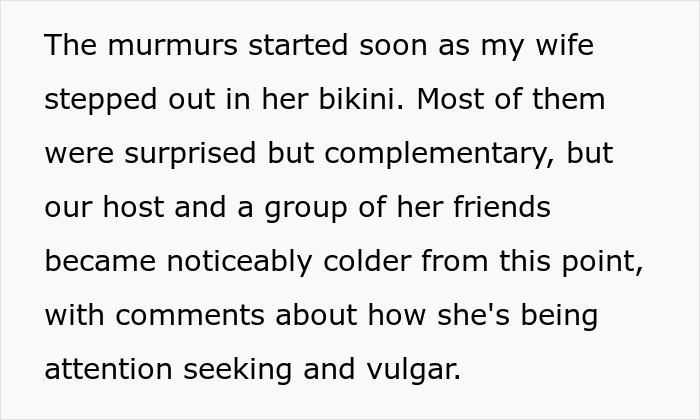 Ladies Condemn Friend’s Bikini Out Loud During Poolside Gathering, Her Husband Loses It Completely 8