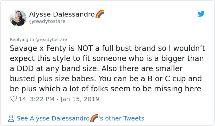 Someone Notices Rihanna’s New Lingerie Is Different For Thin And Plus-Size Women, Posts Side-By Side Comparison 14