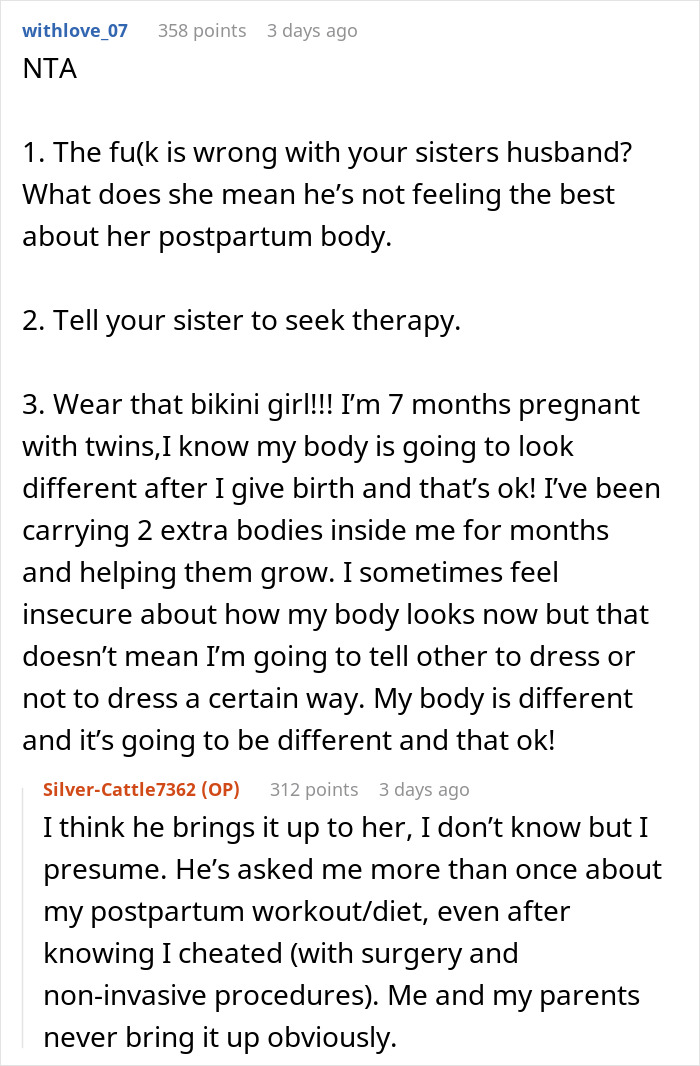 Woman Demands Sister Cover Up Her Bikini, Throws A Fit When She Refuses 14