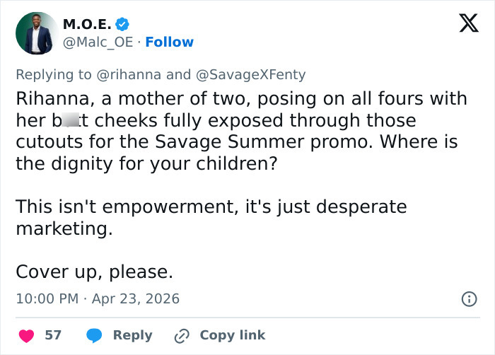“Isn’t Empowerment, Just Desperate Marketing”: Rihanna’s Racy Lingerie Pics Brutally Dragged Online 8