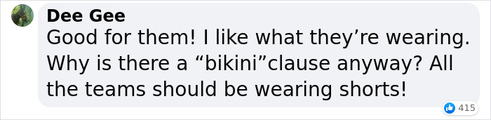 People Are Confused And Enraged About The Decision To Fine The Norwegian Women’s Handball Team For Choosing To Wear Shorts Instead Of Bikini Bottoms 9