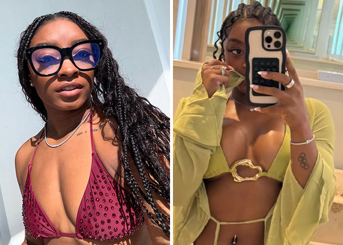 “Maybe She’s Pregnant”: Simone Biles’ New Bikini Pics Further Fuel Retirement Rumors 10