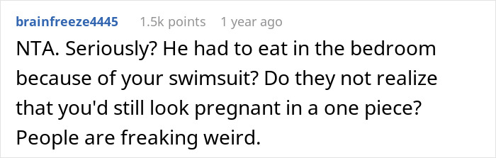 MIL Starts Drama Over Pregnant Woman Wearing A Bikini As It’s Making Her Husband Nauseous 11