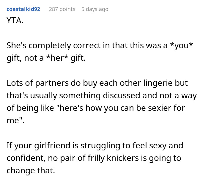 Man Doesn’t Understand Why GF Didn’t Appreciate His Gift, Gets A Reality Check 14