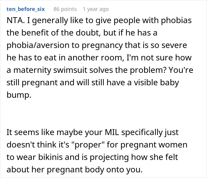 MIL Starts Drama Over Pregnant Woman Wearing A Bikini As It’s Making Her Husband Nauseous 15