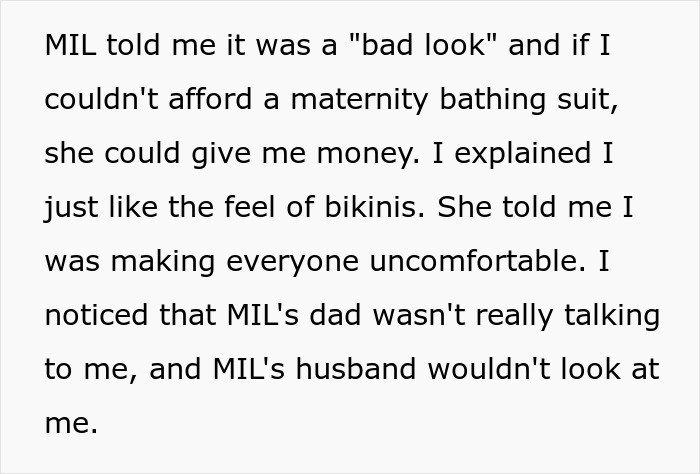 MIL Starts Drama Over Pregnant Woman Wearing A Bikini As It’s Making Her Husband Nauseous 3
