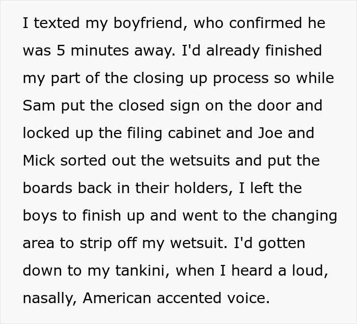 Surf Instructor Claps Back After Karen Demands She Cover Up Because Her Tween Feels Self-Conscious 4