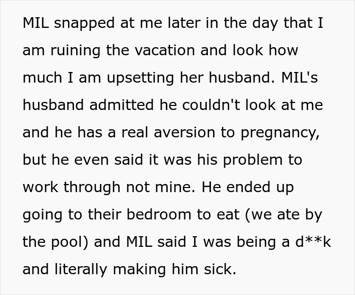 MIL Starts Drama Over Pregnant Woman Wearing A Bikini As It’s Making Her Husband Nauseous 4