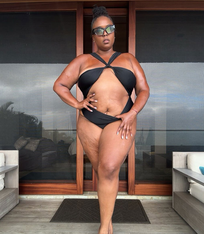 Lizzo Proudly Shows Off Weight Loss With Racy Swimwear Photos, Responds To Trolls’ Ozempic Jabs 6