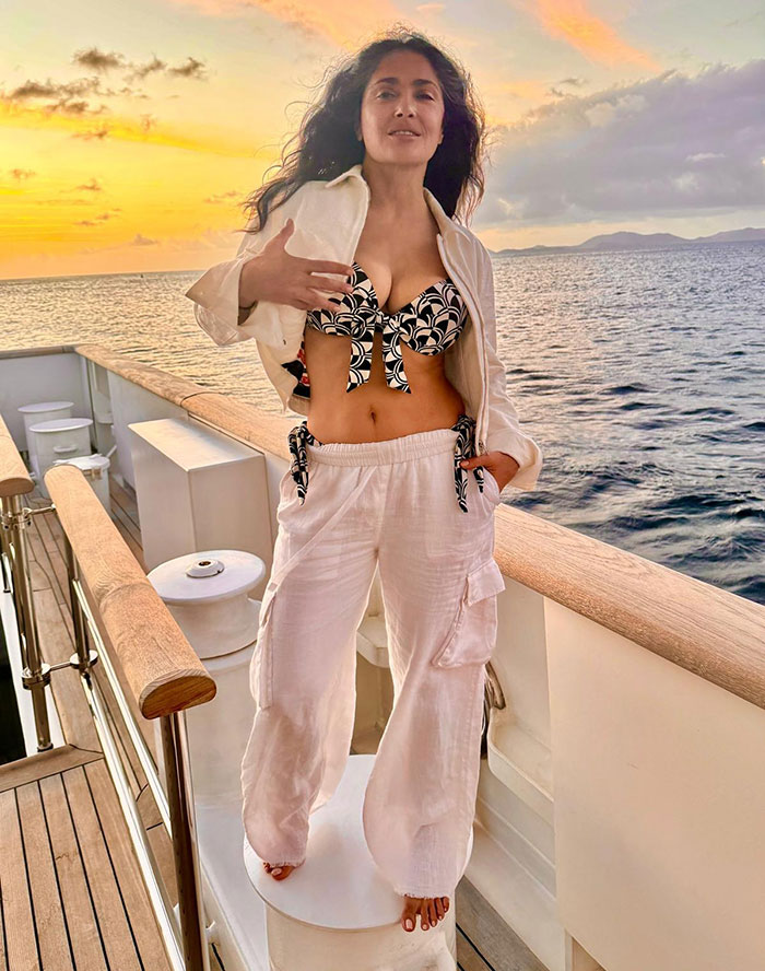 “Not Necessarily The Model Type”: Salma Hayek Strips Down For Sports Illustrated Swimsuit Cover 2