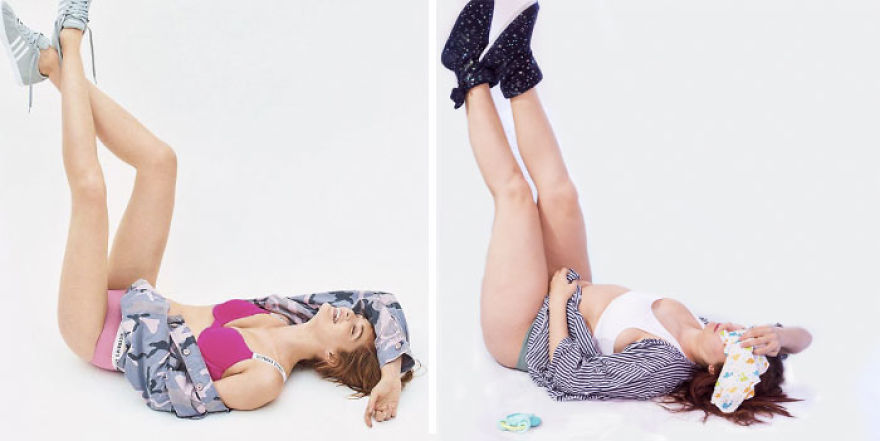I Realize That I’ll Never Look Like A Model After Giving Birth, So I Recreated Victoria’s Secret Photos With A Touch Of Motherhood 3