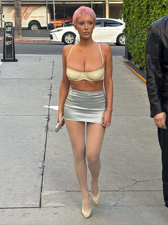 Bianca Censori Is Back To Being Wild With Her Fashion, Steps Out In Lingerie Top 5